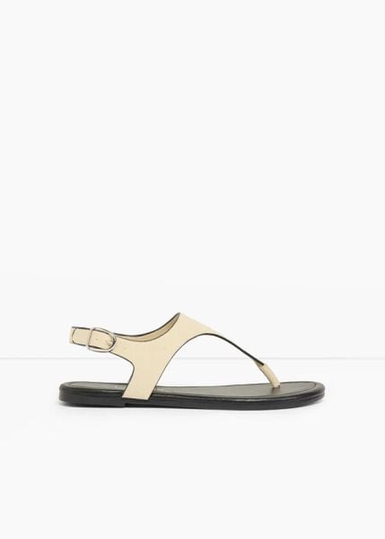Sandały japonki. Szare sandały damskie bonprix, bez wzorów, bez obcasa, bez zapięcia. Za 32.99 zł.
