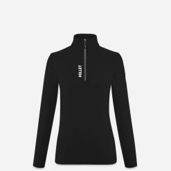 Bluza damska Millet Seneca Fleece Po. Czarne bluzy damskie Millet, bez wzorów, sportowe, bez ramiączek, bez kaptura. Za 359.99 zł.