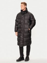 MICHAEL Michael Kors Płaszcz zimowy UF4208I3SB Czarny Relaxed Fit. Czarne płaszcze męskie MICHAEL Michael Kors, na zimę, m, bez wzorów, z syntetyku, bez kołnierzyka, bez kaptura. Za 2,419.00 zł.