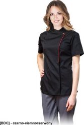 R.E.I.S. STRETTO - bluza damska z krótkim rękawem, stójka, 6 zatrzasków, 65% poliester, 35% bawełna, 165 g/m 2XL. Bluzy damskie R.E.I.S., m, bez wzorów, z bawełny, bez ramiączek, bez kaptura. Za 101.90 zł.