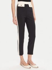Elisabetta Franchi Spodnie materiałowe PA-T01-56E2-V340 Czarny Regular Fit. Czarne spodnie materiałowe damskie Elisabetta Franchi, bez wzorów, z materiału. Za 1,479.00 zł.