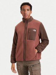 The North Face Polar Yumiori NF0A883R Brązowy Regular Fit. Brązowe bluzy sportowe męskie The North Face, m, bez wzorów, z polaru, bez kaptura. Za 479.99 zł.