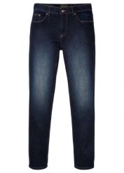 Jeansy regular fit z wielokierunkową elastycznością, z wygodną talią, straight. Niebieskie jeansy męskie bonprix, z jeansu. Za 149.99 zł.