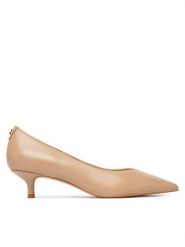 Guess Czółenka FLTCSE LEA08 Beżowy. Brązowe czółenka damskie Guess, z aplikacjami, ze skóry, bez obcasa, bez zapięcia. Za 634.99 zł.
