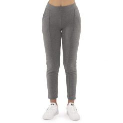 Bluza z bawełna z kieszenie na co dzień na siłownię. Szare bluzy damskie LEONE 1947 APPAREL, bez wzorów, z bawełny, sportowe. W wyprzedaży za 136.83 zł.