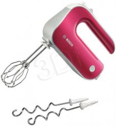 Mikser ręczny BOSCH MFQ 40304 (500W; kolor różowy). Czerwone blendery Bosch. Za 208.99 zł.