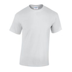 Ciężka Bawełniana Koszulka Unisex Dla Dorosłych. Niebieskie bluzki damskie GILDAN, xl, bez wzorów, z bawełny, sportowe, bez kołnierzyka, bez ramiączek. Za 61.99 zł.