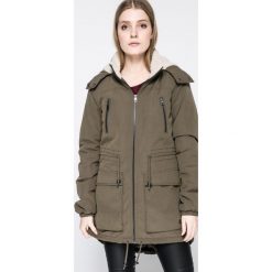 Only - Parka Anna. Zielone parki damskie ONLY, l, bez wzorów, z bawełny, z kapturem. W wyprzedaży za 119.90 zł.