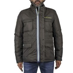 Parka Peak Mountain Cowai. Brązowe parki męskie Peak Mountain, na zimę, m, bez wzorów, bez kołnierzyka, bez kaptura. W wyprzedaży za 339.00 zł.