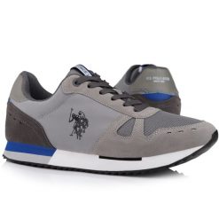Buty sportowe do chodznia U>S Polo UP22M45054. Białe buty sportowe męskie U.S. Polo Assn., bez wzorów, bez zapięcia. W wyprzedaży za 179.00 zł.