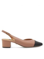 GINO ROSSI Czółenka 4893-01 Beżowy. Brązowe czółenka damskie Gino Rossi, bez wzorów, ze skóry, bez obcasa, bez zapięcia. Za 279.99 zł.