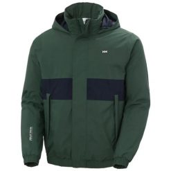Kurtka wodoodporna Helly Hansen Smoegen. Zielone kurtki męskie Helly Hansen, m, bez wzorów, z materiału, eleganckie, bez kaptura. Za 706.00 zł.