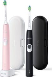 Szczoteczka Philips Sonicare ProtectiveClean 4300 HX6800/35 2 szt. Pink/Black. Czarne szczoteczki elektryczne Philips. Za 454.80 zł.