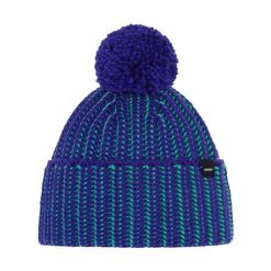 Czapka Eisbar Ronda Pompon MÜ. Niebieskie czapki damskie Eisbar, bez wzorów, z wełny. W wyprzedaży za 215.54 zł.