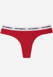 Czerwone Majtki Stringi z Bawełną Ozdobione Napisami Amero. Czerwone majtki damskie Renee, z bawełny. Za 7.99 zł.