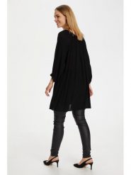 Kaffe Tunika Amber 501030 Czarny Relaxed Fit. Czarne tuniki damskie Kaffe, bez wzorów, z wiskozy, bez ramiączek. Za 69.99 zł.