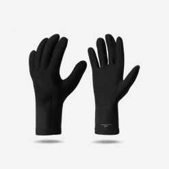 Rękawiczki nurkowe Tribord Essential z neoprenu 2 mm. Czarne rękawiczki męskie Decathlon, bez wzorów, z kauczuku. Za 69.99 zł.