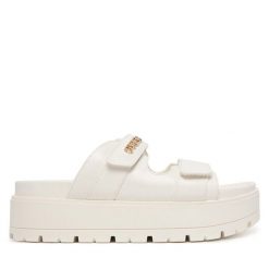 Klapki Guess. Klapki damskie Guess, z aplikacjami, bez obcasa, bez zapięcia. Za 519.99 zł.