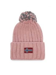 Napapijri Czapka Semiury NP0A4GKC Różowy jasny. Czerwone czapki damskie Napapijri, na zimę, bez wzorów. Za 219.99 zł.