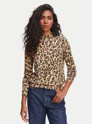 Marella Sweter Fanello 2623366384200 Beżowy Regular Fit. Brązowe swetry nierozpinane damskie Marella, s, bez wzorów, z wełny, bez kołnierzyka, bez ramiączek. Za 994.99 zł.