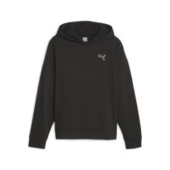 Bluza sportowa damska Puma 67598801. Czarne bluzy damskie Puma, na zimę, m, bez wzorów, z materiału, sportowe, bez ramiączek, bez kaptura. Za 368.00 zł.