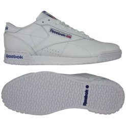 Trenerzy Reebok ExOFit Clean Logo Int. Białe buty sportowe męskie Reebok, bez wzorów, z materiału, bez zapięcia. Za 249.00 zł.