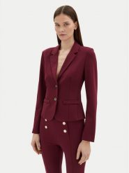 Motivi Marynarka Q602Q000735N Bordowy Slim Fit. Czerwone marynarki i żakiety damskie Motivi, bez wzorów, z wiskozy, bez kołnierzyka, bez ramiączek. Za 329.99 zł.