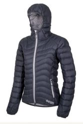 Kurtka puchowa damska Ocun Tsunami Eco. Czarne kurtki sportowe damskie Ocun, l, bez wzorów, z poliamidu, bez ramiączek, bez kaptura, trekkingowe. Za 962.49 zł.