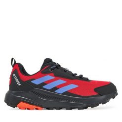 Trekkingi adidas. Czerwone buty zimowe męskie Adidas, bez wzorów, bez obcasa, bez zapięcia. Za 239.99 zł.