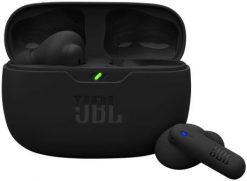 Słuchawki JBL Vibe Beam 2 - True Wireless NC Earbuds, Czarne (JBLVBEAM2BLK). Czarne słuchawki bezprzewodowe JBL. Za 211.79 zł.