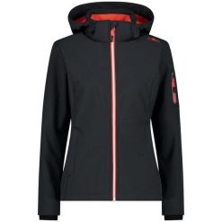 Kurtka damska turystyczna CMP 39A5006. Czerwone kurtki sportowe damskie CMP, bez wzorów, bez ramiączek, bez kaptura. W wyprzedaży za 314.99 zł.