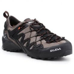Buty trekkingowe męskie Salewa MS Wildfire Edge. Czarne buty zimowe męskie Salewa, z materiału, bez zapięcia. Za 939.00 zł.
