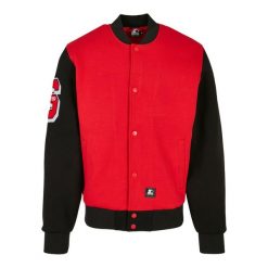 Kurtka Urban Classics Starter 71 College. Czerwone kurtki męskie Starter, l, z aplikacjami, z bawełny, eleganckie, bez kaptura. Za 470.85 zł.