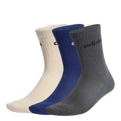 Skarpety Linear Crew Socks Cushioned 6 Pair Pack. Brązowe skarpety męskie Adidas, bez wzorów. Za 79.95 zł.