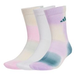 Skarpety Tie-Dye 3 Pairs. Fioletowe skarpetki damskie Adidas, bez wzorów, z materiału. Za 99.95 zł.