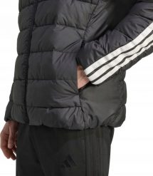 Kurtka męska Adidas Kurtka męska Essentials 3-Stripes czarna JM8416 2XL. Czarne kurtki męskie Adidas, m, bez wzorów, bez kaptura. Za 800.31 zł.