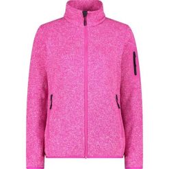 Bluza polarowa damska CMP Haze Jacket Knitted. Czerwone bluzy damskie CMP, bez wzorów, z materiału, bez ramiączek, z kapturem. Za 287.70 zł.