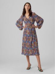 Vero Moda Sukienka codzienna Kira 10290247 Kolorowy Loose Fit. Sukienki damskie Vero Moda, na co dzień, xs, bez wzorów, z syntetyku, bez kołnierzyka, bez ramiączek, proste. Za 229.99 zł.