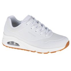 Buty sportowe Sneakersy damskie, Skechers Uno-Stand on Air. Białe obuwie sportowe damskie Skechers, bez wzorów, z materiału, bez zapięcia, trekkingowe. Za 376.00 zł.