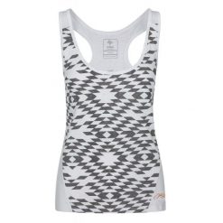 Top damski Kilpi NICA-W bawełniany. Białe topy damskie Kilpi, l, bez wzorów, z bawełny, sportowe, bez kołnierzyka, bez ramiączek. Za 50.25 zł.