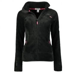 Bluza sportowa damska Geographical Norway Upaline. Czarne bluzy damskie Geographical Norway, na zimę, l, bez wzorów, z materiału, biznesowe, bez ramiączek, z kapturem. Za 193.00 zł.