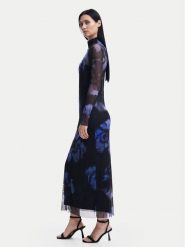 Desigual Sukienka codzienna Nueva Orleans 24WWVK54 Niebieski Slim Fit. Niebieskie sukienki damskie Desigual, na co dzień, m, bez wzorów, z syntetyku, bez kołnierzyka, bez ramiączek, proste. Za 449.99 zł.