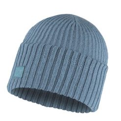 Czapka zimowa Knitted Rutger. Niebieskie czapki damskie Buff, na zimę, bez wzorów, sportowe. W wyprzedaży za 100.15 zł.