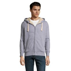 Kurtka Dla Dorosłych Unisex Sherpa Zapinana Na Zamek Błyskawiczny. Szare kurtki męskie SOL'S, s, bez wzorów, sportowe, bez kaptura. Za 263.99 zł.