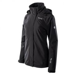 Kurtka trekkingowa damska Hi-Tec Oscar. Czarne kurtki sportowe damskie Hi-tec, m, bez wzorów, z syntetyku, bez ramiączek, bez kaptura, trekkingowe. Za 276.00 zł.