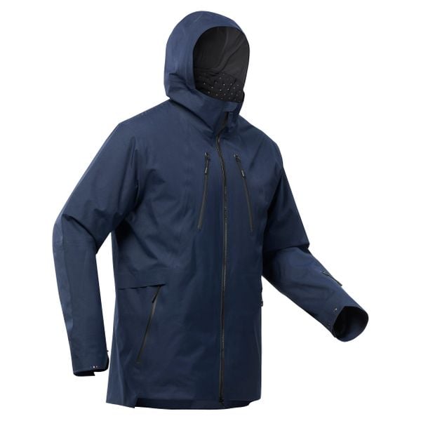 Kurtka narciarska męska Wedze Jour d’Eclipse. Niebieskie kurtki sportowe męskie WED'ZE, na zimę, m, bez wzorów, z materiału, bez kaptura, narciarskie. Za 999.00 zł.