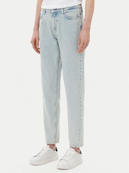 Karl Lagerfeld Jeans Jeansy A2W10057 Niebieski Mom Fit. Niebieskie jeansy damskie Karl Lagerfeld Jeans, bez wzorów, z bawełny. Za 249.99 zł.
