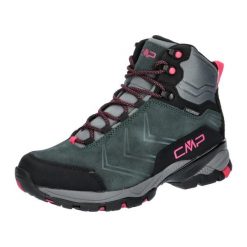 Buty trekkingowe damskie CMP F680 Melnick Mid Trekking. Czarne obuwie trekkingowe damskie CMP, z materiału, za kostkę, bez zapięcia. W wyprzedaży za 399.99 zł.