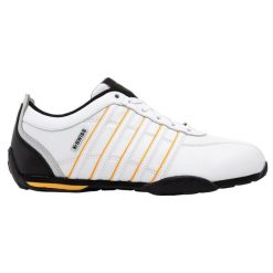 Sneakersy męskie K-swiss ARVEE 1.5 COURT STYLE białe (02453-151-M). Białe buty zimowe męskie K-SWISS, bez wzorów, bez obcasa, bez zapięcia. Za 279.00 zł.