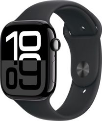 Smartwatch Apple Watch 10 GPS 42mm Jet Black Alu S/M Czarny (MWWE3QC/A). Czarne zegarki smartwatch Apple, bez wzorów. Za 3,104.45 zł.